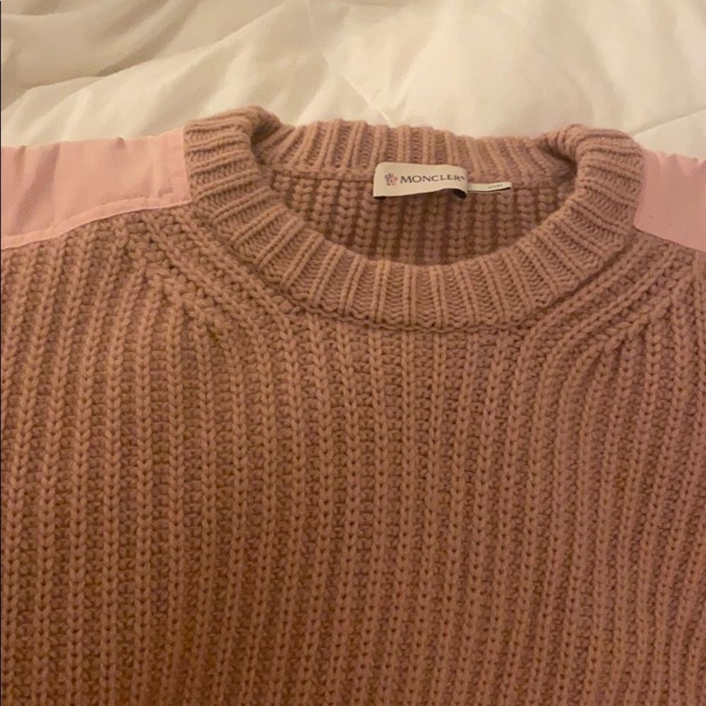 Moncler wool sweater with zippers